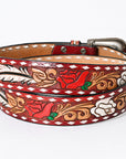 American Darling Beautifully Hand Tooled Genuine American Leather Belt Men and Women