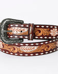American Darling ADBLF119-L Beautifully Hand Tooled Genuine American Leather Belt Men and Women