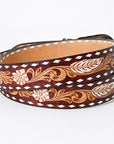 American Darling Beautifully Hand Tooled Genuine American Leather Belt Men and Women