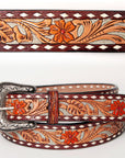 American Darling Beautifully Hand Tooled Genuine American Leather Belt Men and Women