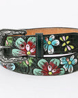 American Darling ADBLF125-L Beautifully Hand Tooled Genuine American Leather Belt Men and Women