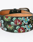 American Darling ADBLF125-L Beautifully Hand Tooled Genuine American Leather Belt Men and Women