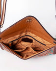 American Darling Envelope Hand Tooled Genuine Leather Women Bag Western Handbag Purse