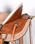 Comfytack Kids Youth Children Miniature Pony Saddle Leather Trail Western Tack