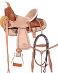 Comfytack Kids Youth Children Miniature Pony Saddle Leather Trail Western Tack