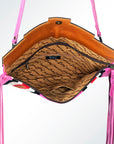 American Darling Hand Tooled Saddle Blanket Genuine Leather Women Bag Western Handbag Purse
