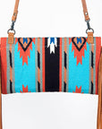 American Darling Hand Tooled Saddle Blanket Genuine Leather Women Bag Western Handbag Purse