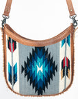 American Darling Hand Tooled Saddle Blanket Genuine Leather Women Bag Western Handbag Purse