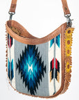 American Darling Hand Tooled Saddle Blanket Genuine Leather Women Bag Western Handbag Purse