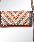 American Darling ADBG486A Wallet Hand Tooled Genuine Leather Women Bag Western Handbag Purse