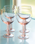 MASON'S DAUGHTER Vintage Inspired Goblet (Set of 4), Blush
