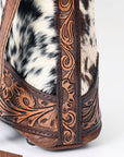 American Darling Hand Tooled Hair On Genuine Leather Women Bag Western Handbag Purse