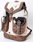 American Darling Hand Tooled Saddle Blanket Genuine Leather Women Bag Western Handbag Purse