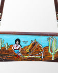 American Darling Wallet Genuine Leather Women Bag Western Handbag Purse
