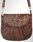 American Darling ADBGZ386 Crossbody Hand Tooled Genuine Leather Women Bag Western Handbag Purse