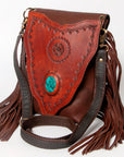 American Darling ADBGH132A Messenger Genuine Leather Women Bag Western Handbag Purse