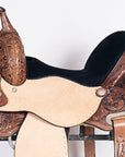 15 In Hilason Western Horse Barrel Racing Trail Pleasure American Leather Saddle