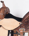 15 In Hilason Western Horse Barrel Racing Trail Pleasure American Leather Saddle