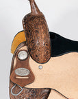 15 In Hilason Western Horse Barrel Racing Trail Pleasure American Leather Saddle
