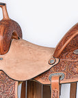 15 In Hilason Western Horse Barrel Racing Trail Pleasure American Leather Saddle