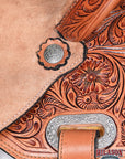 15 In Hilason Western Horse Barrel Racing Trail Pleasure American Leather Saddle