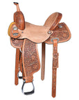 15 In Hilason Western Horse Barrel Racing Trail Pleasure American Leather Saddle