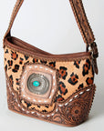 American Darling Hand Tooled Genuine Leather Women Bag Western Handbag Purse