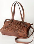 American Darling Hand Tooled Genuine Leather Women Bag Western Handbag Purse
