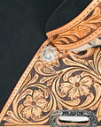 Hilason Western Trail Treeless Barrel Racing American Leather Saddle