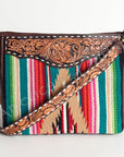 American Darling ADBGA182 Large Crossbody Hand Tooled Saddle Blanket Genuine Leather Women Bag Western Handbag Purse