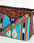 American Darling ADBGA183 Large Crossbody Hand Tooled Saddle Blanket Genuine Leather Women Bag Western Handbag Purse