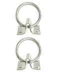 HILASON 2" Cross Tie Ring 2mm Sheet Zinc Plated Block Tie Ring for Horses