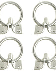 HILASON 2" Cross Tie Ring 2mm Sheet Zinc Plated Block Tie Ring for Horses