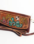 Hand Tooled Hand Painted Genuine Leather women bag western handbag purse