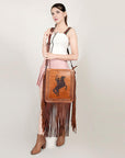 American Darling ADBGZ388 Crossbody Genuine Leather Women Bag Western Handbag Purse