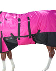 Hilason 600D Winter Waterproof Horse Turnout Blanket Belly Wrap Pink