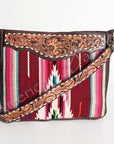 American Darling ADBGA184 Large Crossbody Hand Tooled Saddle Blanket Genuine Leather Women Bag Western Handbag Purse