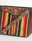 American Darling ADBGA186 Large Crossbody Hand Tooled Saddle Blanket Genuine Leather Women Bag Western Handbag Purse