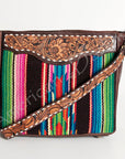 American Darling ADBGA187 Large Crossbody Hand Tooled Saddle Blanket Genuine Leather Women Bag Western Handbag Purse