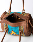 American Darling ADBG714 Duffel Saddle Blanket Genuine Leather Women Bag Western Handbag Purse