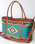 American Darling ADBG715 Tote Saddle Blanket Genuine Leather Women Bag Western Handbag Purse