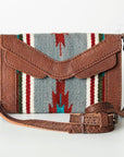 American Darling ADBG716 Envelope Saddle Blanket Genuine Leather Women Bag Western Handbag Purse
