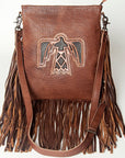 American Darling Hand Tooled Genuine Leather Women Bag Western Handbag Purse