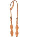 Hilason American Leather Horse One Ear Headstall Working Tack Tan