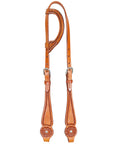 Hilason American Leather Horse One Ear Headstall Working Tack Tan