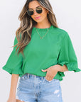 Holland Frilly Half Sleeve Blouse
