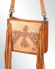 ADBG725A American Darling Hand Tooled Genuine Leather Women Bag Western Handbag Purse