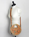 American Darling ADBG734 Hobo Hand Tooled Genuine Leather Women Bag Western Handbag Purse