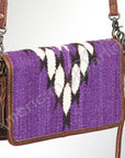 American Darling Organiser Saddle Blanket Genuine Leather Women Bag Western Handbag Purse
