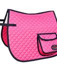 HILASON Western Horse Luxury Quilted Saddle Pads With Pockets